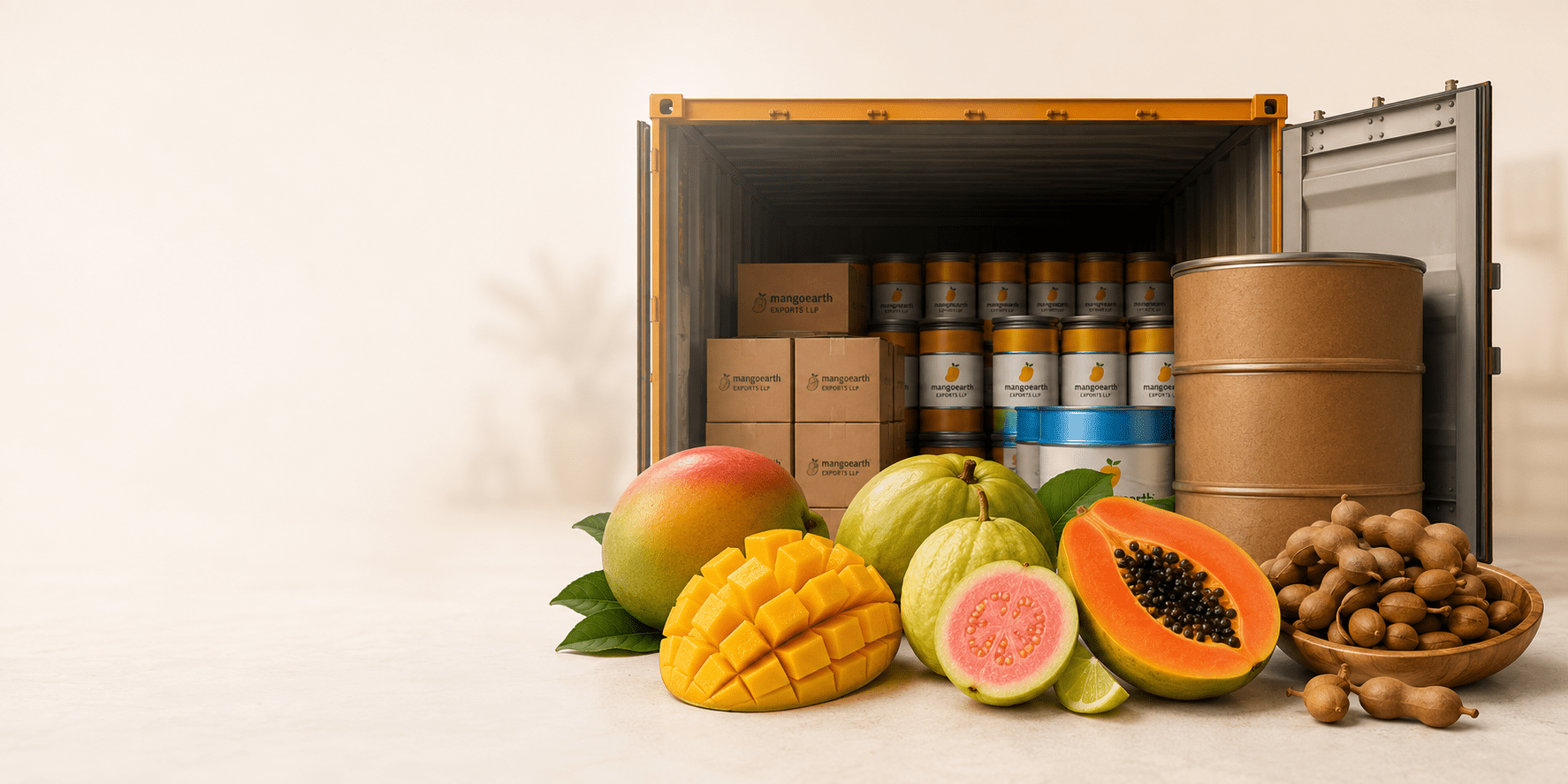 Mangoearth Export Container and Product Planning