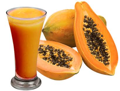 Fresh papaya harvest