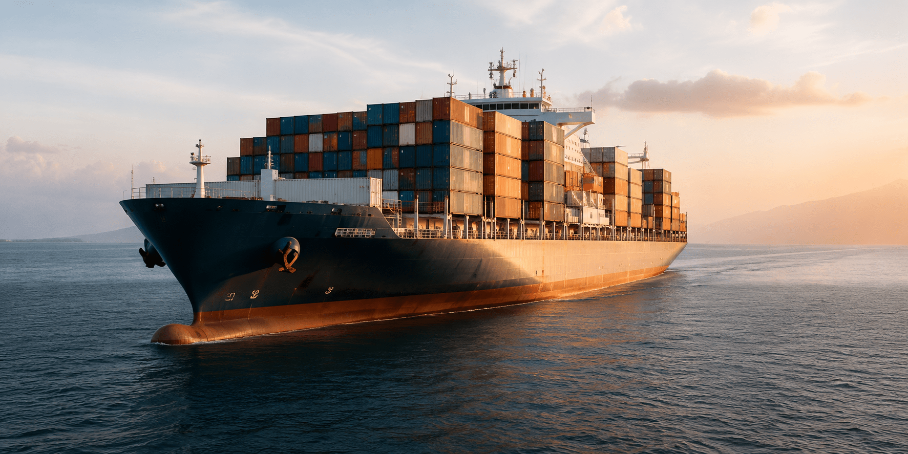 Container ship carrying Mangoearth exports
